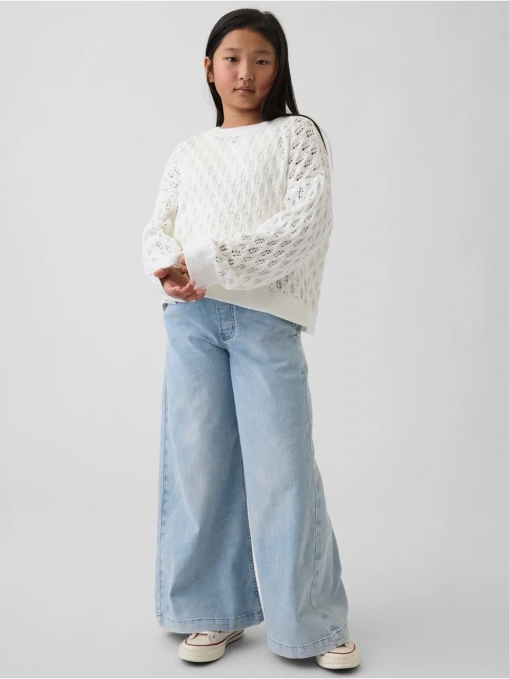 Wide Leg Light Blue Women's Jeans